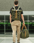 Xplorer vegan backpack for travel green