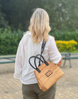 MINI TOTE BAG CORK WHITE