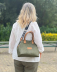 MINI TOTE BAG CORK GREEN