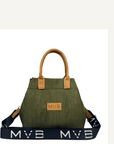 Mini Tote Handcraft Bag green cork