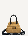 Mini Tote Handcraft Bag white cork